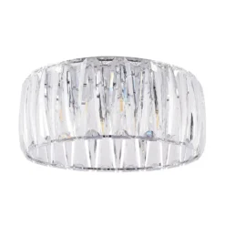 Plafón Lindby Sofia, transparente, acrílico, Ø 46cm