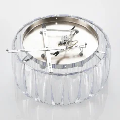 Plafón Lindby Sofia, transparente, acrílico, Ø 46cm