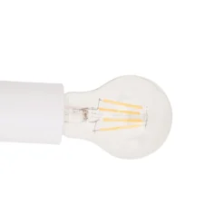 Plafón Lindby Soula, Ø 60 cm, beige, plástico, E27