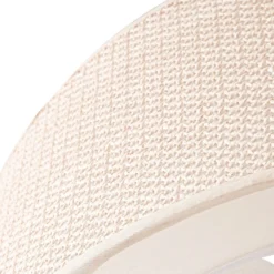 Plafón Lindby Soula, Ø 60 cm, beige, plástico, E27
