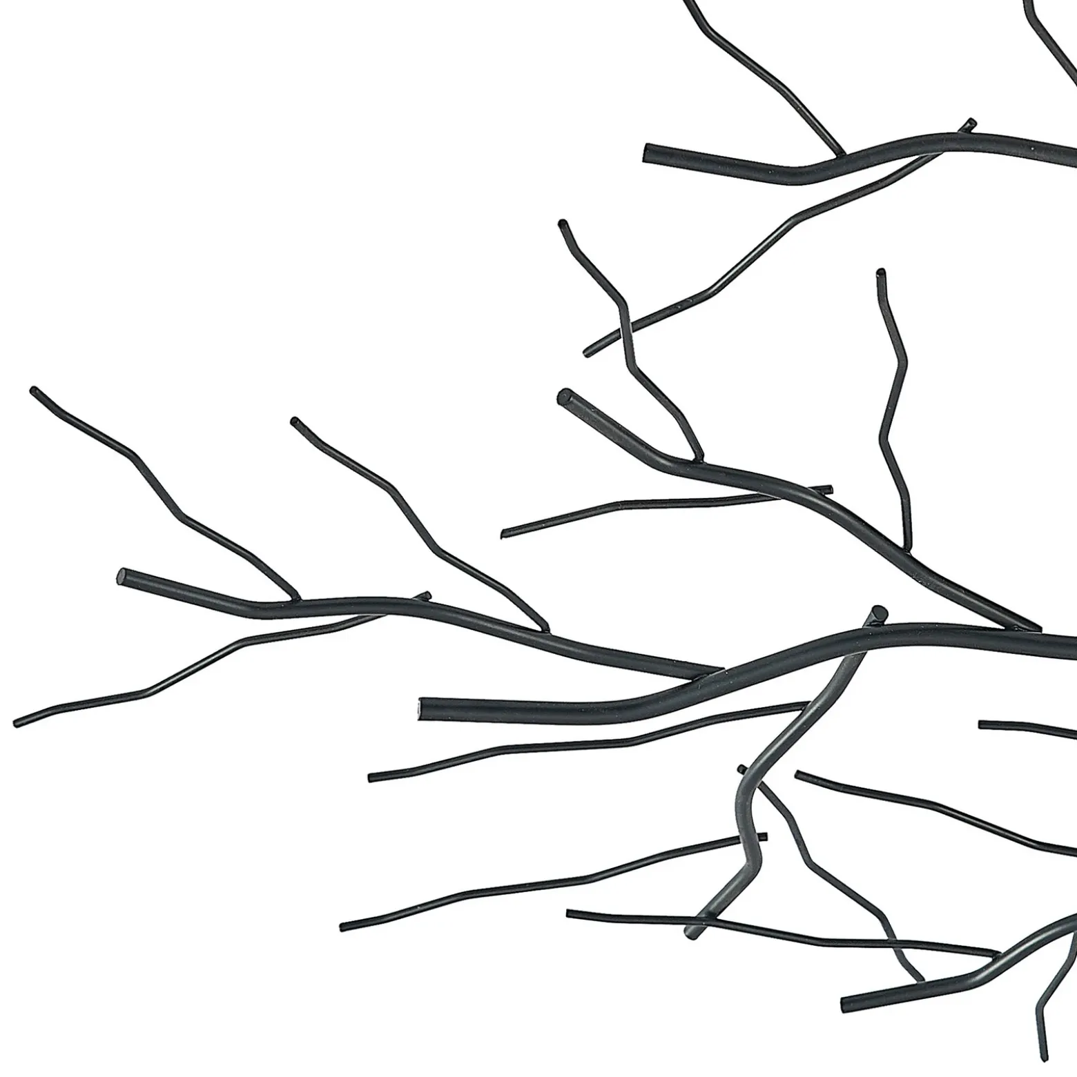 Plafón Lindby Vetki, Ø 60 cm, negro, 1 luz, metal