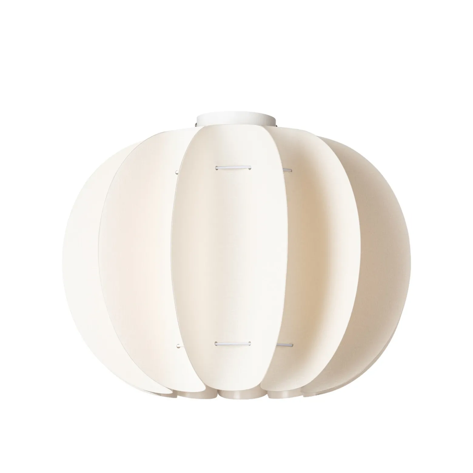 Plafón Lindby Winslow, blanco crema, Ø 50 cm, E27