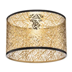 Plafón Lindby Yonah, dorado, metal, Ø 40 cm, E27