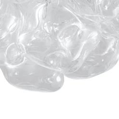 Plafón Lucande Diborah, transparente, Ø 49 cm, cristal, G9