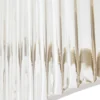 Plafón Lucande Meritt, latón/transparente, Ø 40 cm, cristal