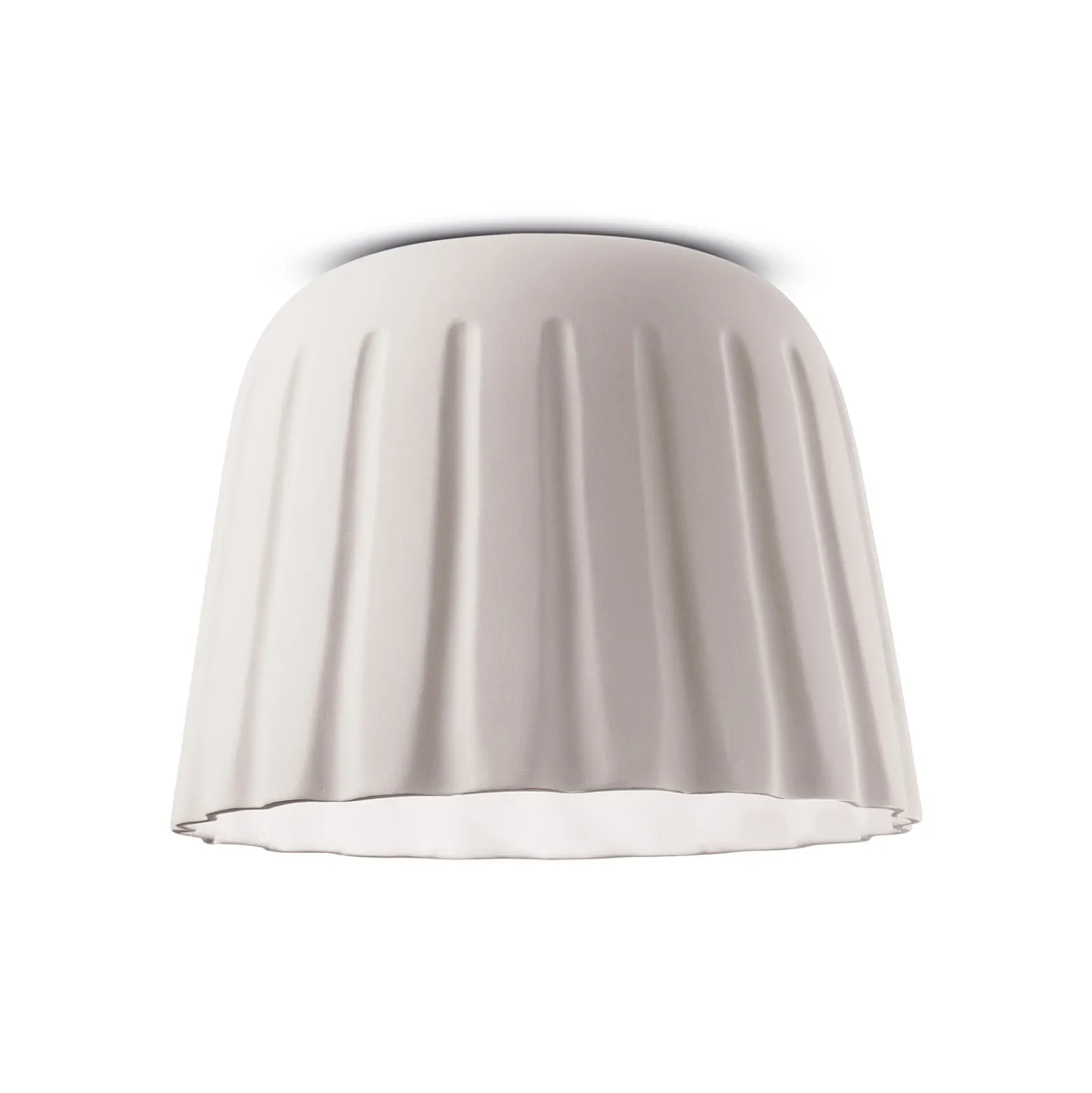 Plafón Madame Gres cerámica altura 29 cm, blanco