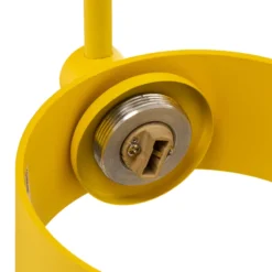 Plafón Mado de acero, amarillo, 1 luz
