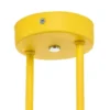Plafón Mado de acero, amarillo, 2 luces