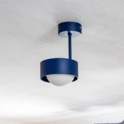 Plafón Mado de acero, azul, 1 luz