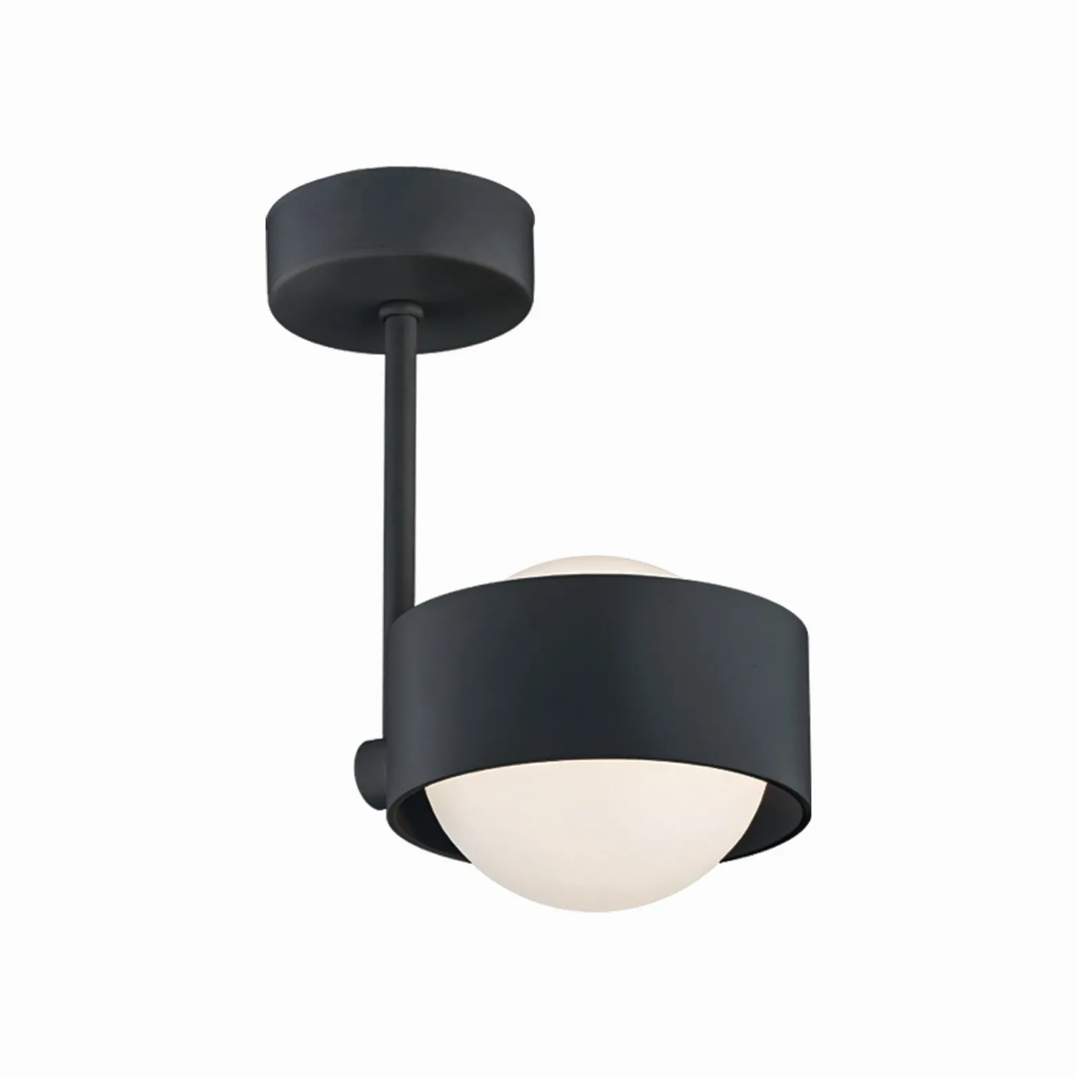 Plafón Mado de acero, negro, 1 luz