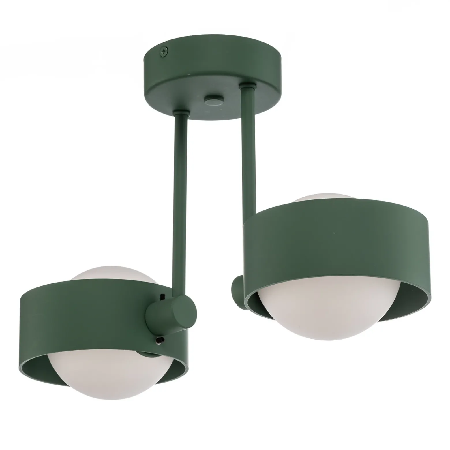 Plafón Mado, 2 luces, verde
