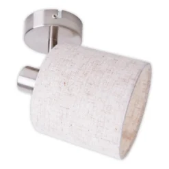 Plafón Maron, 1 luz, tejido, beige