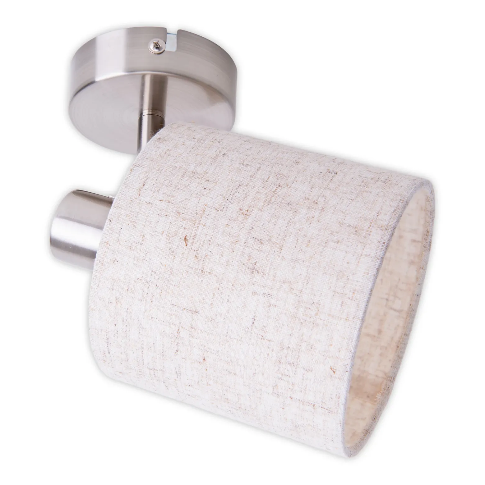 Plafón Maron, 1 luz, tejido, beige
