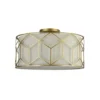 Plafón Maytoni Messina, Ø 43 cm, beige, lino