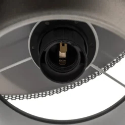 Plafón Mis, gris con oso de madera, 3 luces