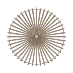 Plafón Mogano 3, beige, Ø 43 cm, metal, E27