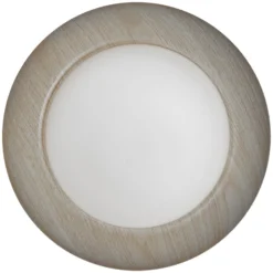 Plafón ORBIS Milan de OSRAM, madera, Ø 31 cm, metal/vidrio
