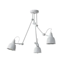 Plafón 814, orientable, de 3 luces, blanco