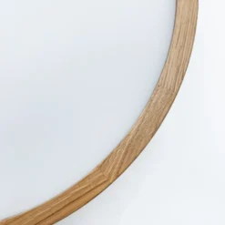Plafón Oro, madera de roble/cristal, Ø 38 cm, E27
