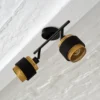 Plafón OSRAM Decor Spot Hornet, 2 luces, negro/dorado