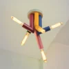 Plafón OSRAM Decor Straw, 5 luces, acero, multicolor, E27