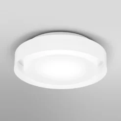 Plafón OSRAM ORBIS MADRID, blanca, Ø 29 cm, metal/vidrio