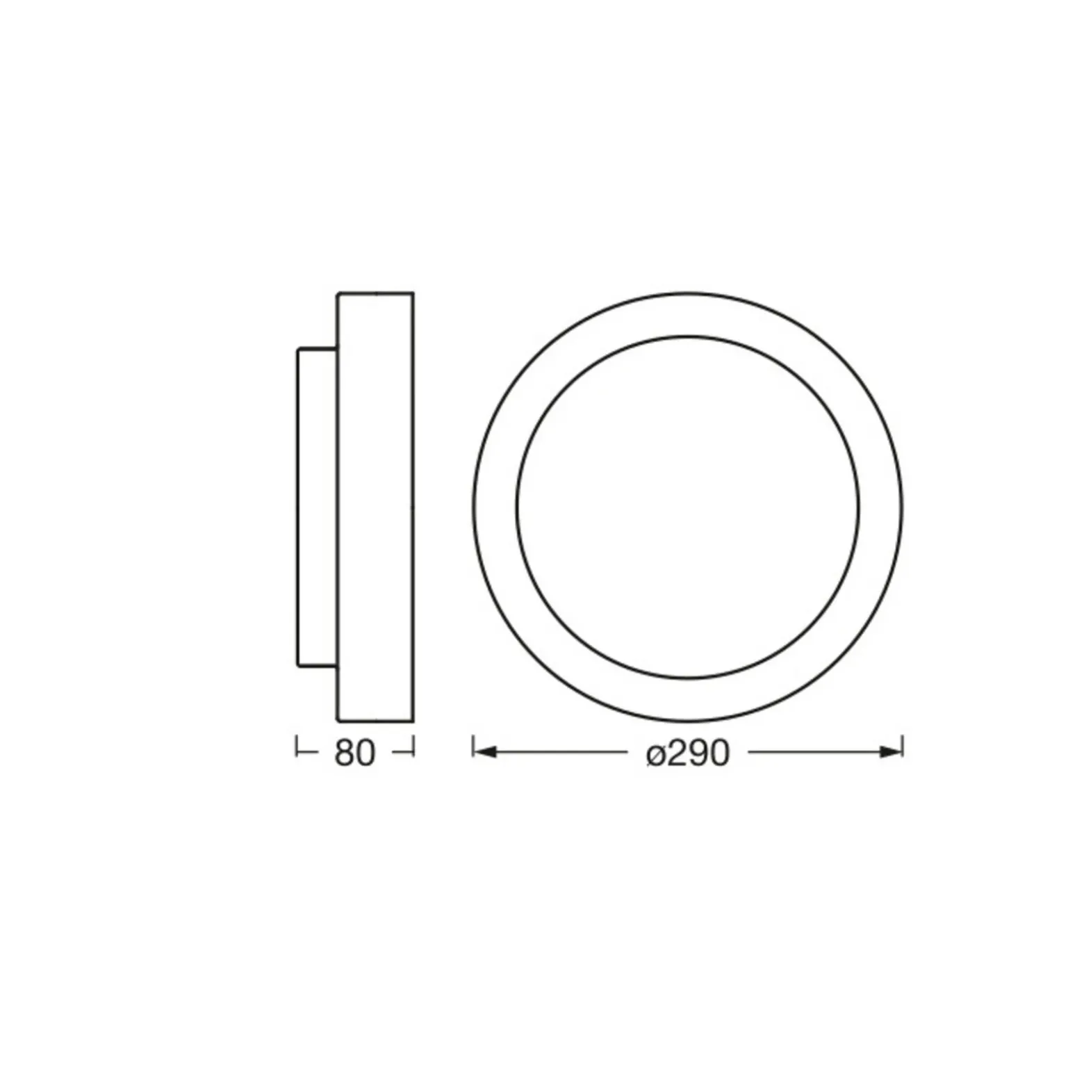Plafón OSRAM ORBIS MADRID, blanca, Ø 29 cm, metal/vidrio