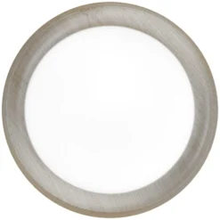 Plafón OSRAM ORBIS MADRID, madera, Ø 29 cm, metal/vidrio