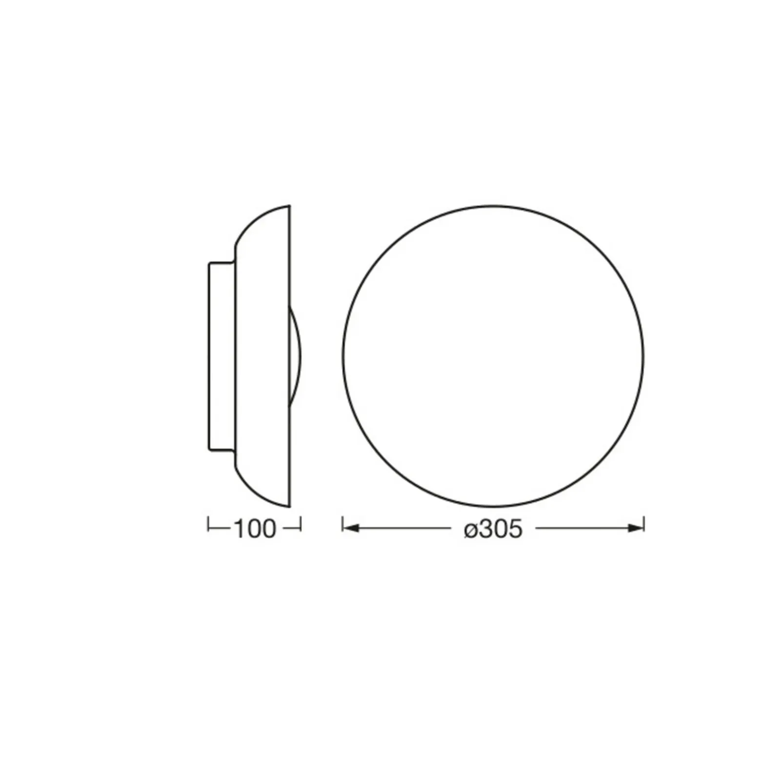 Plafón OSRAM ORBIS Milan, níquel, Ø 31 cm, metal/vidrio