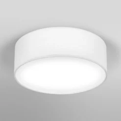 Plafón OSRAM ORBIS PARIS, blanca, Ø 30 cm, textil, E27