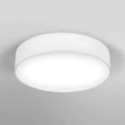 Plafón OSRAM ORBIS PARIS, blanca, Ø 48 cm, textil, E27