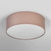 Plafón OSRAM ORBIS PARIS, marrón, Ø 30 cm, textil, E27