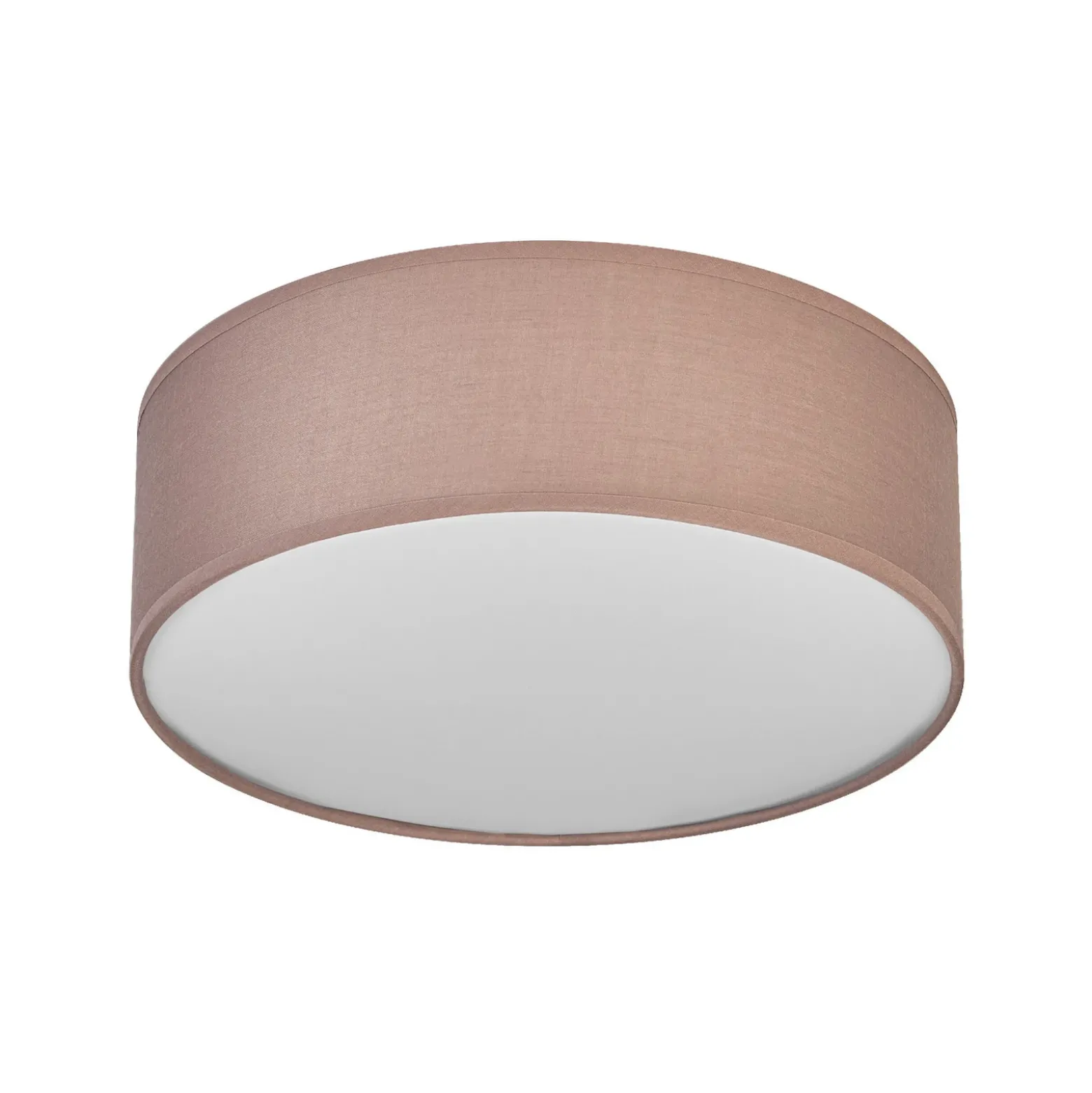 Plafón OSRAM ORBIS PARIS, marrón, Ø 30 cm, textil, E27