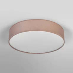 Plafón OSRAM ORBIS PARIS, marrón, Ø 48 cm, textil, E27