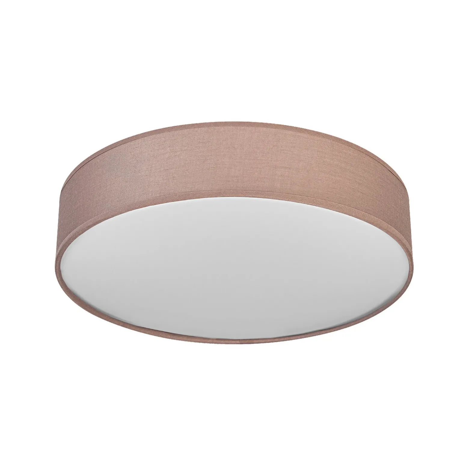 Plafón OSRAM ORBIS PARIS, marrón, Ø 48 cm, textil, E27