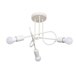 Plafón Oxford, arena, Ø 44 cm, metal, 3 luces, E27