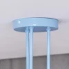 Plafón Oxford, Ø 44 cm, azul claro, metal, 3 luces