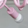 Plafón Oxford, rosa claro, Ø 44 cm, metal, 3 luces