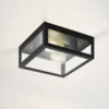 Plafón para baño Amezola, 2 luces, negro