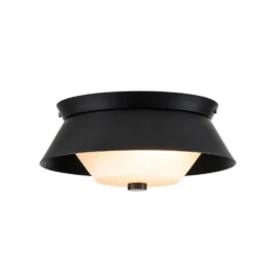 Plafón para baño Bowtie, negro mate