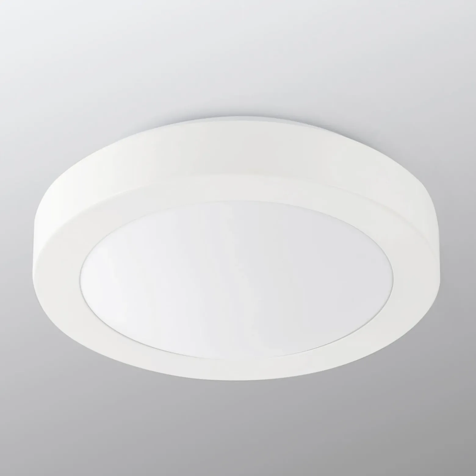 Plafón para baño Logos, Ø 27 cm, blanco