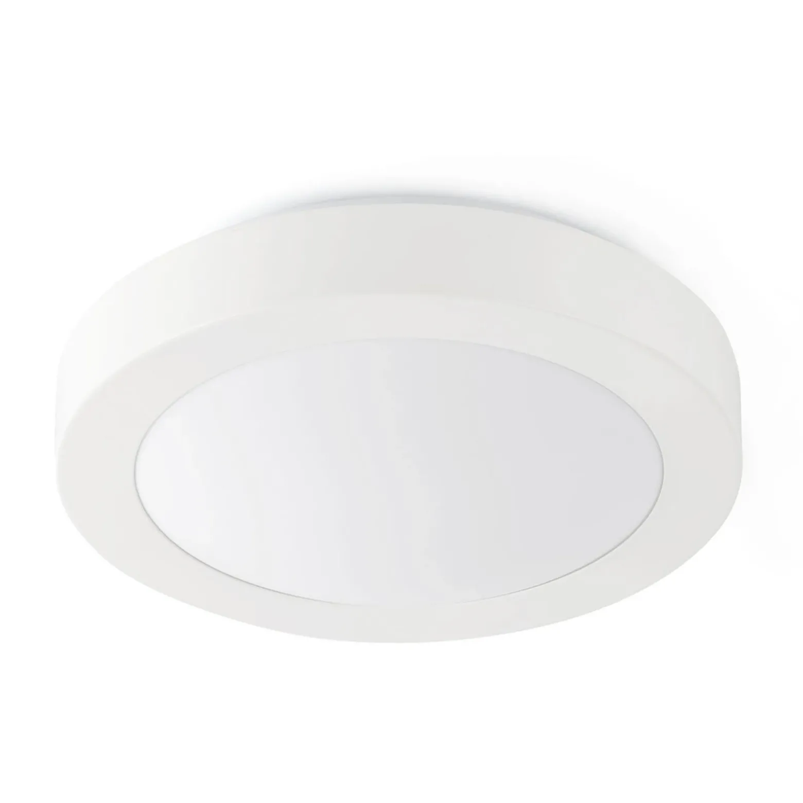Plafón para baño Logos, Ø 27 cm, blanco