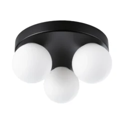Plafón Paulmann Gove IP44 G9 3 luces negro