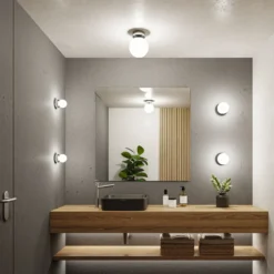 Plafón Paulmann Gove IP44 G9 1 luz cromada