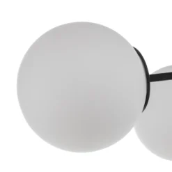 Plafón Pregos 6 en negro, 6 luces