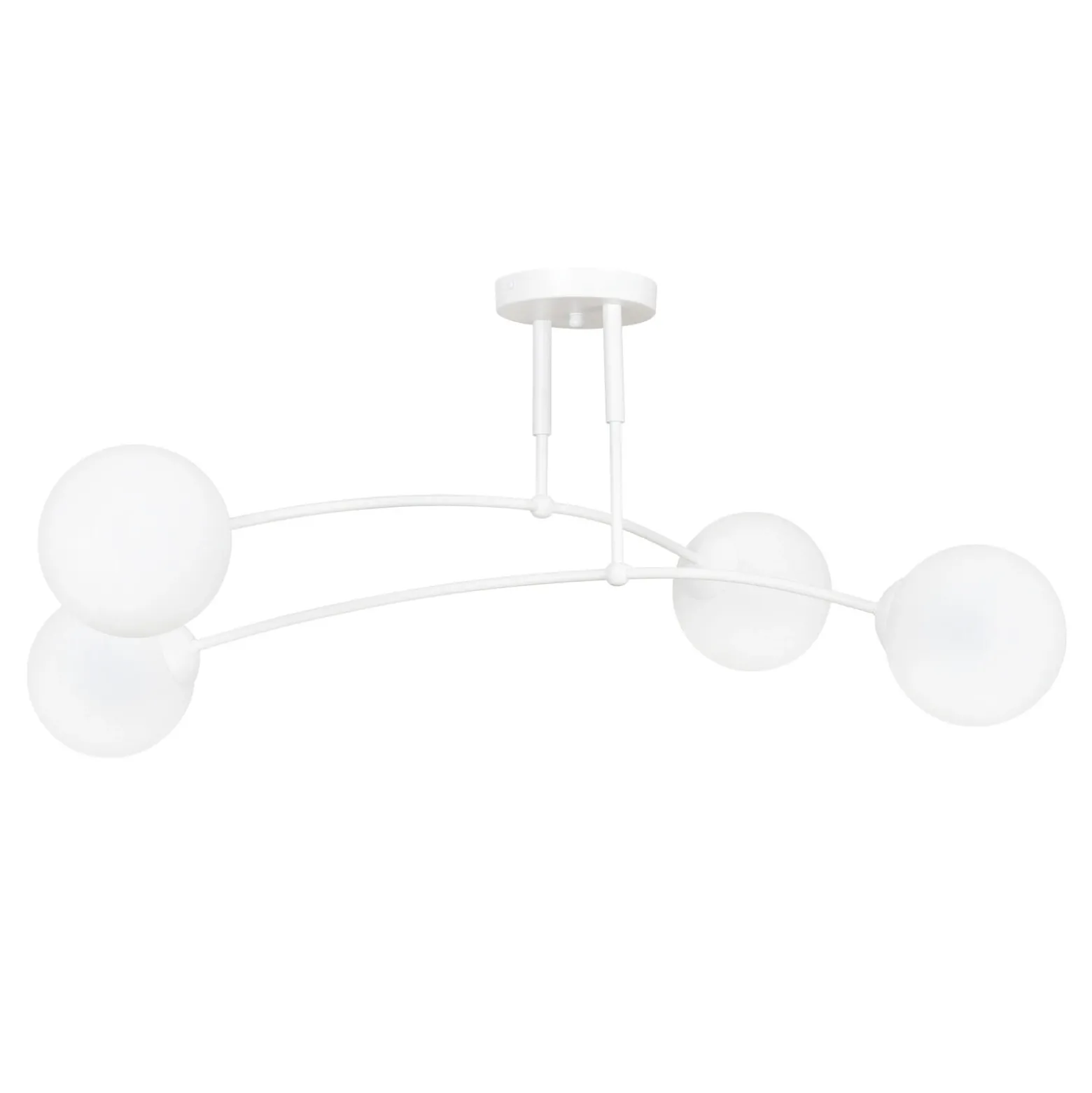 Plafón Pregos 4, 4 luces, blanco