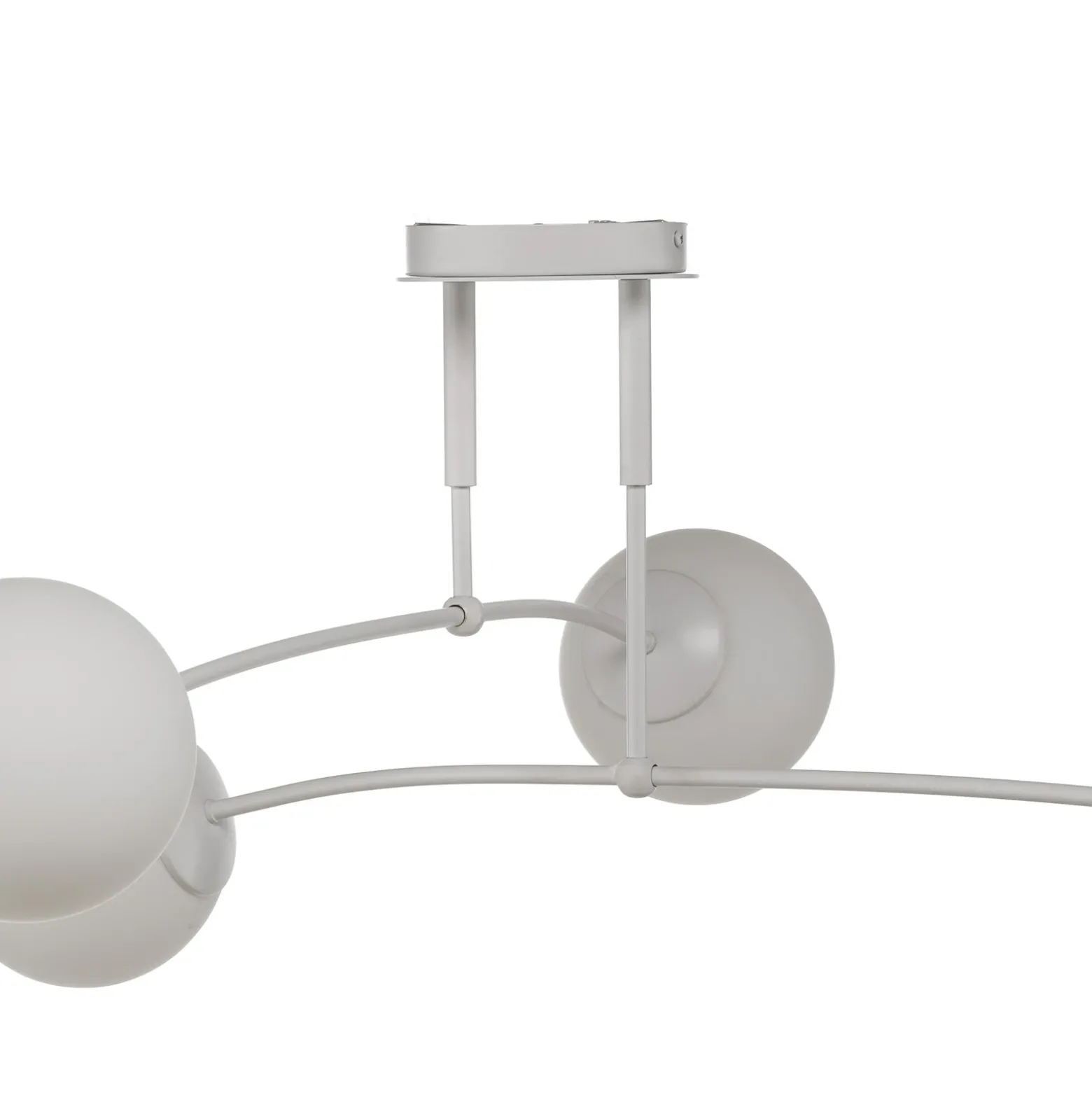 Plafón Pregos 4, 4 luces, blanco