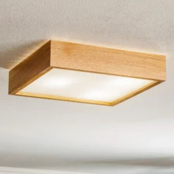 Plafón Quatro DR, marco de madera, 38,5 cm
