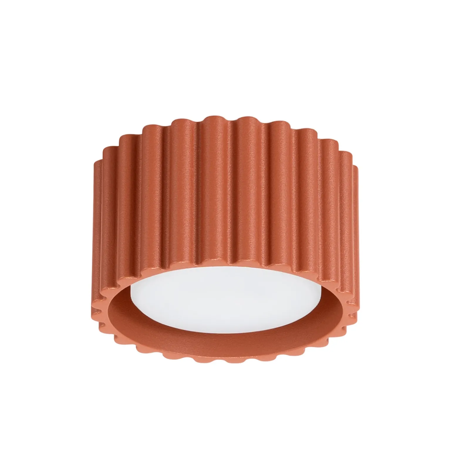 Plafón RIBLA, ocre, Ø 10 cm, metal, GX53