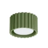Plafón RIBLA, verde oliva, Ø 10 cm, metal, GX53